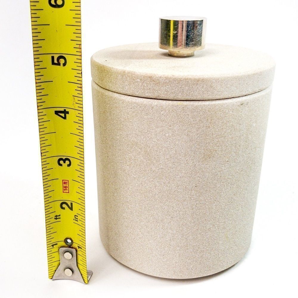 Natural Soapstone Lidded Container - Picture 4 of 6